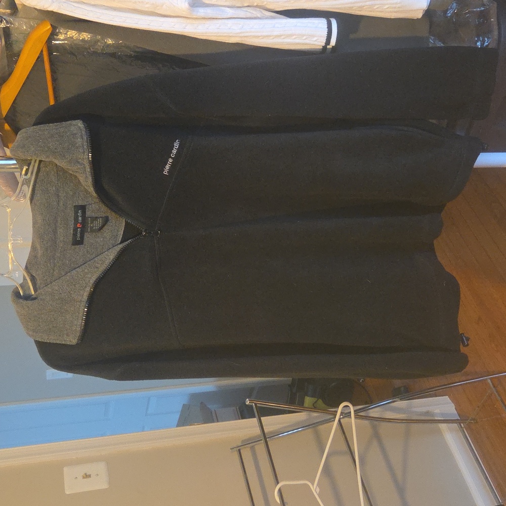 Pierre Cardin Black And Gray Men's Fleece XL
